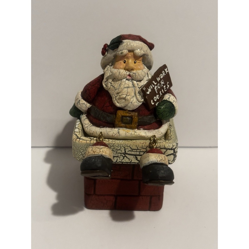 Santa Claus Christmas Chimney Will Work For‎ Cookies Candle Holder New Creative